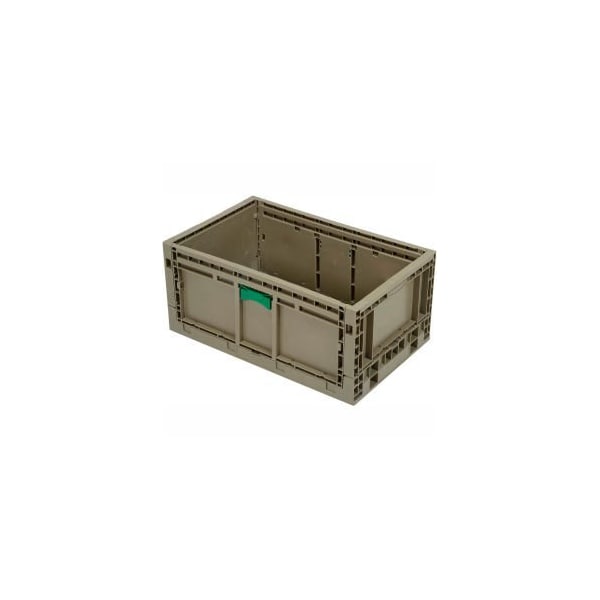 Monoflo International Foldable Storage Container, 23-15/16 in L x 15 in W x 10-15/16 in H, Gray KD2415-11GRAY - main
